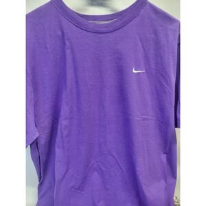 Nike Standard Fit T Shirt Purple Big‎ Logo Swoosh Mens XXL Cotton